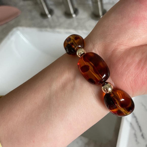 Beaded Amber bracelet - Picture 2 of 3